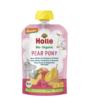Pear Pony - Pouchy Birne, Pfirsich& Himbeere& Dinkel,100g#