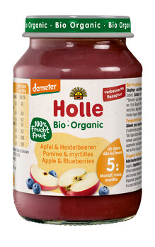 Apfel mit Heidelbeere Gläschen, 190g