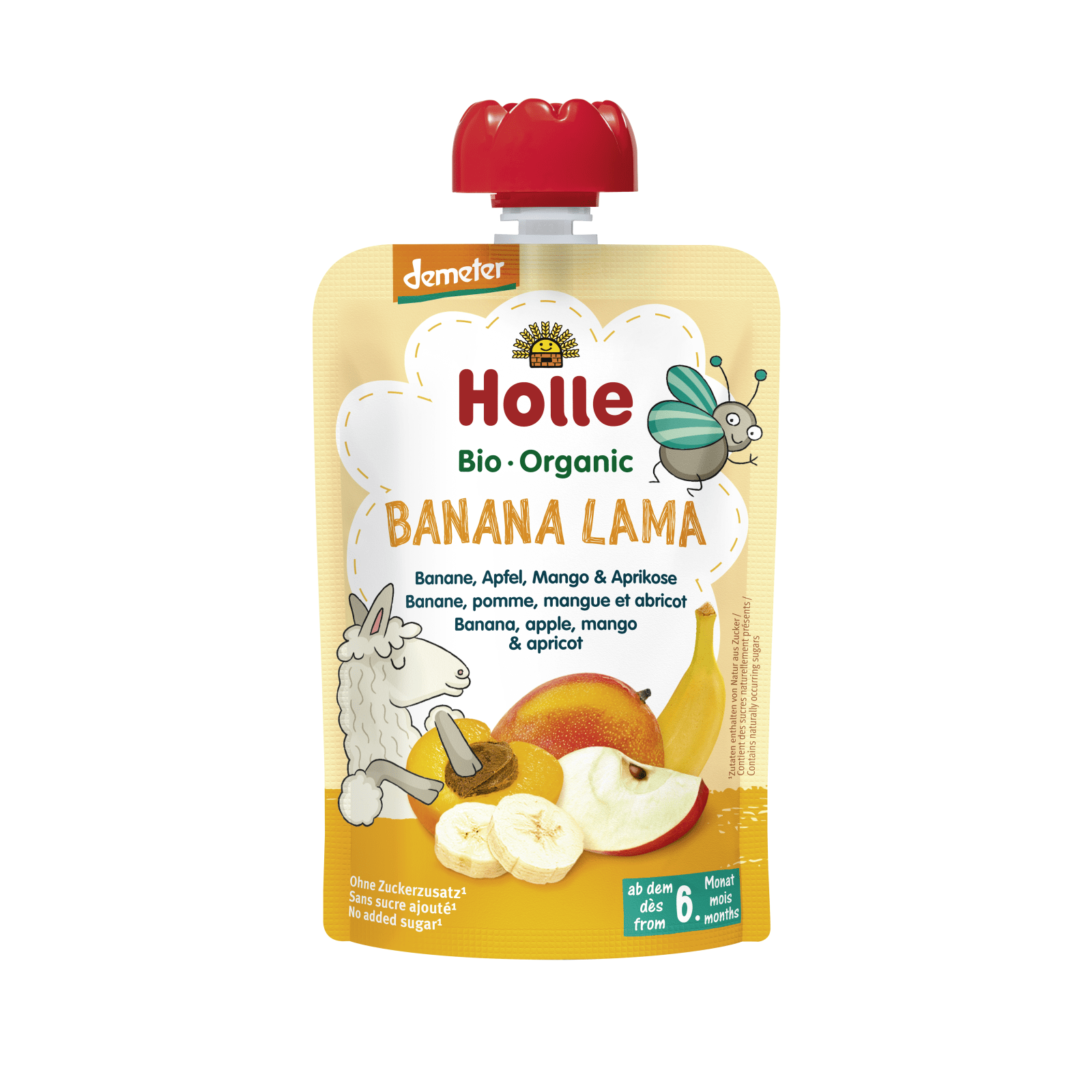 Banana Lama - Pouchy Banane, Apfel, Mango & Aprikose, 100g Banana Lama - Pouchy Banane, Apfel, Mango & Aprikose, 100g