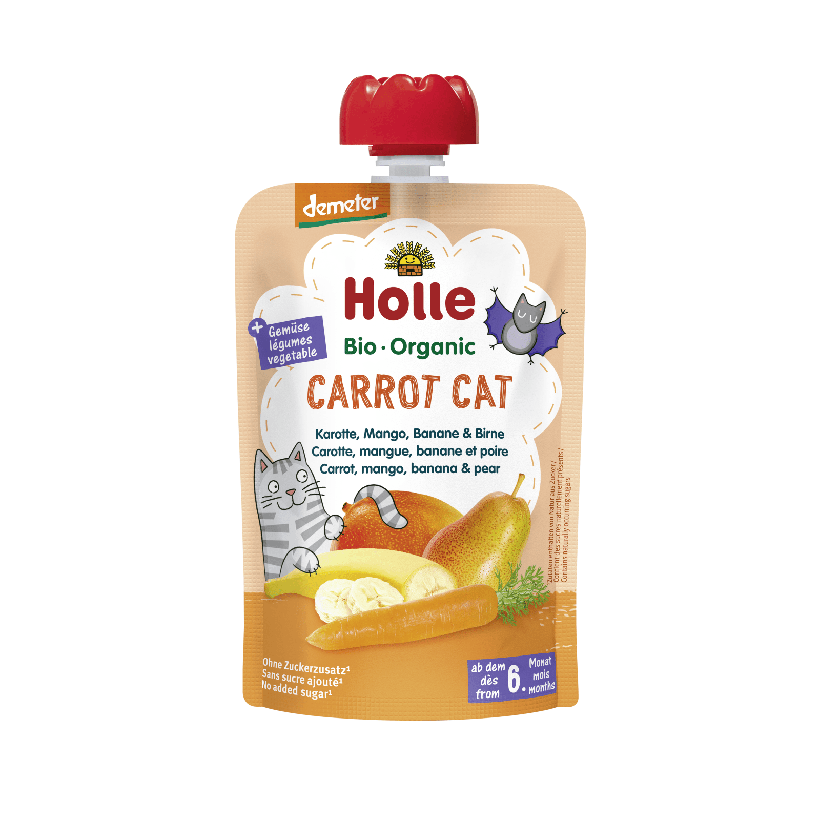 Carrot Cat - Pouchy Karotte, Mango, Banane & Birne,100g