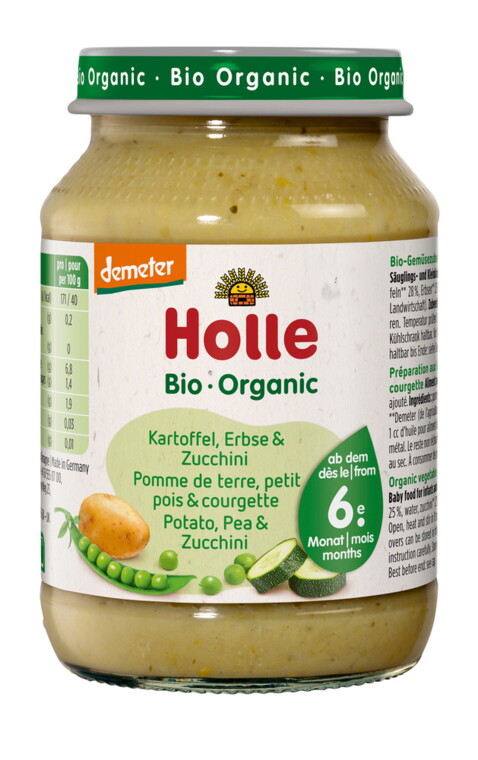 Kartoffel, Erbsen & Zucchini Gläschen, 190g