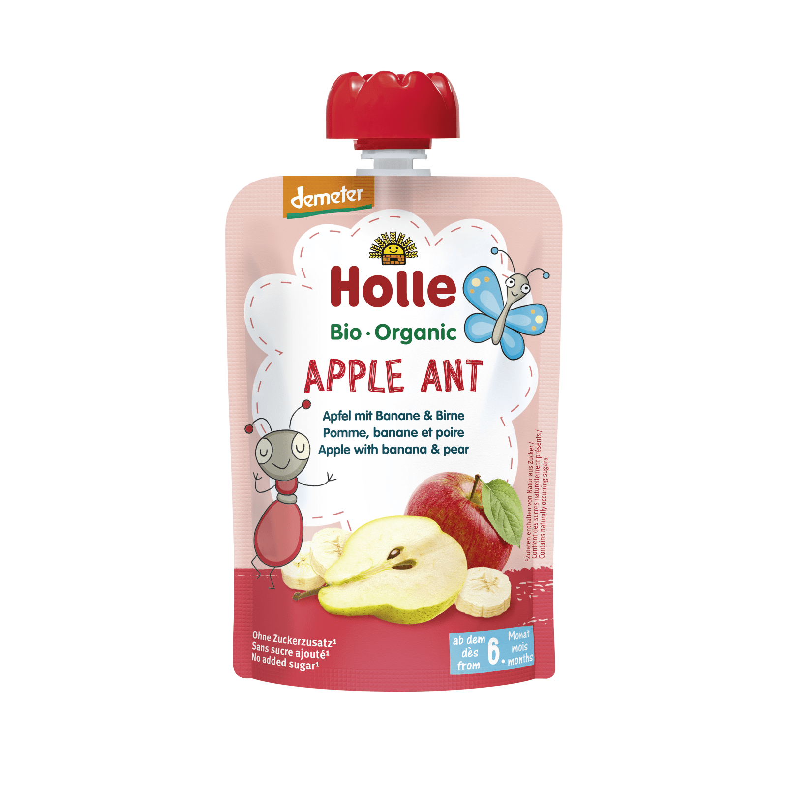 Apple Ant - Pouchy Apfel & Banane, Birne, 100g#