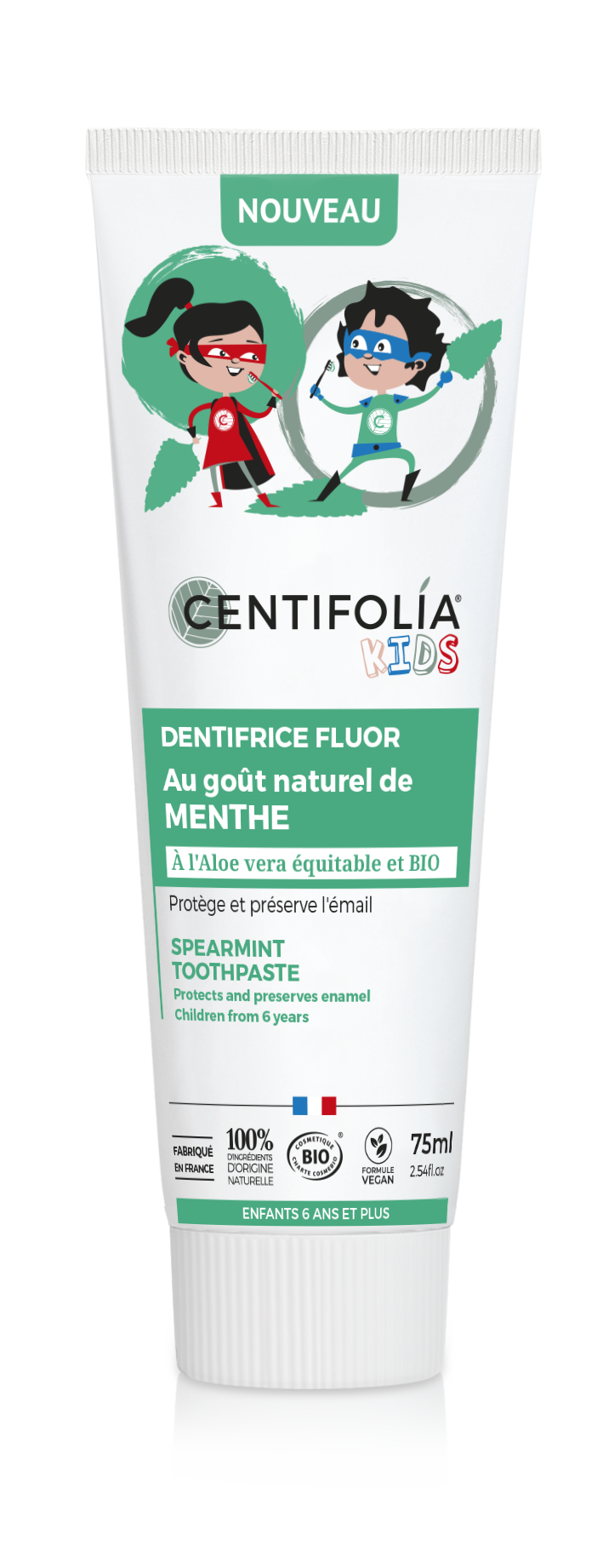 Kinderzahnpasta Spearmint mit Fluorid 75ml