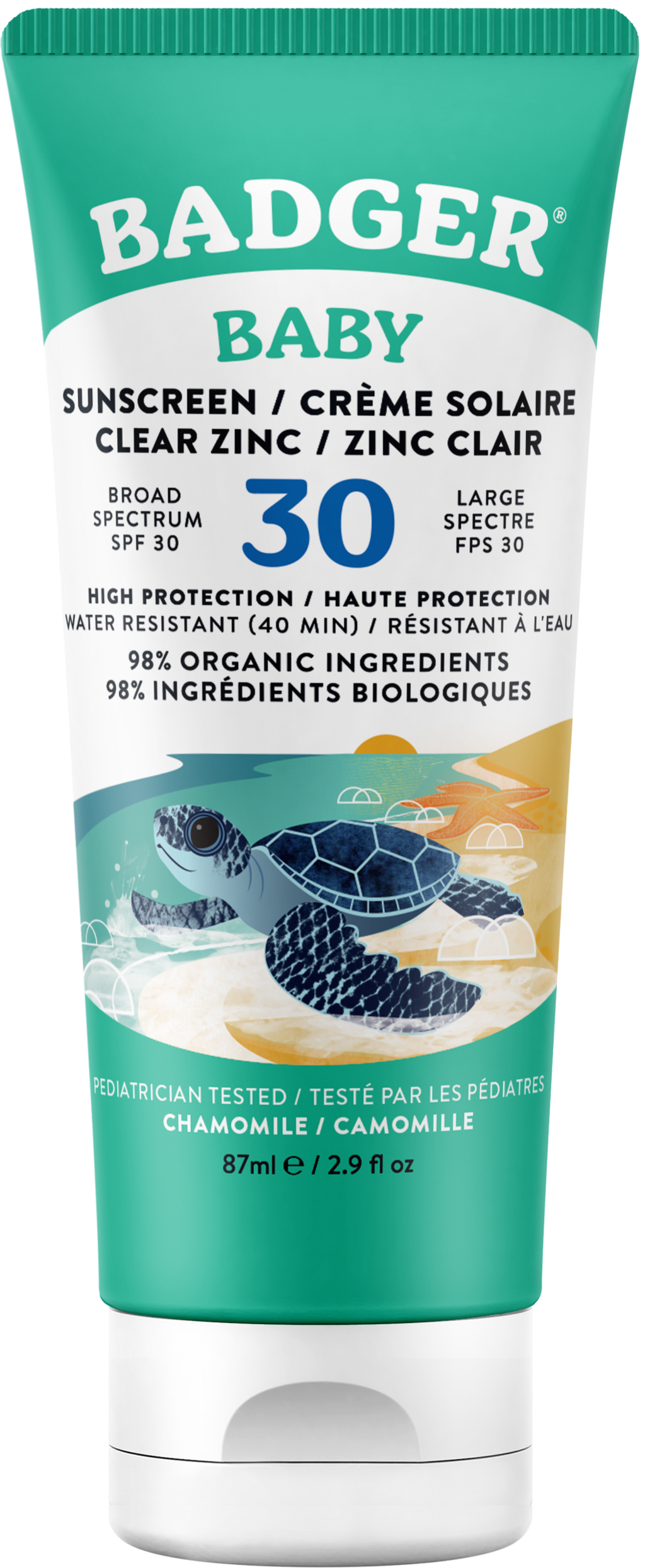 BADGER Sonnencreme Baby LSF 30. OHNE Duft 87ml BADGER Sonnencreme Baby LSF 30. OHNE Duft 87ml