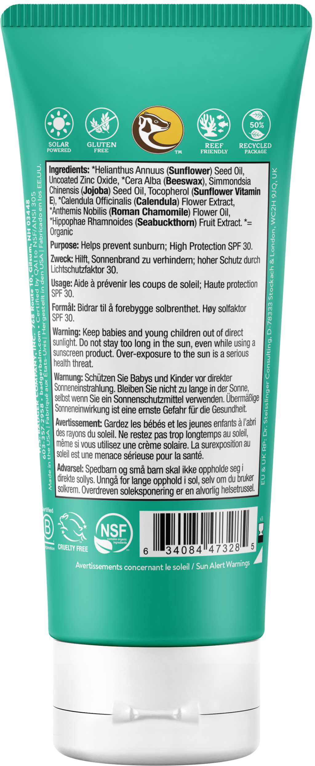 BADGER Sonnencreme Baby LSF 30. OHNE Duft 87ml BADGER Sonnencreme Baby LSF 30. OHNE Duft 87ml