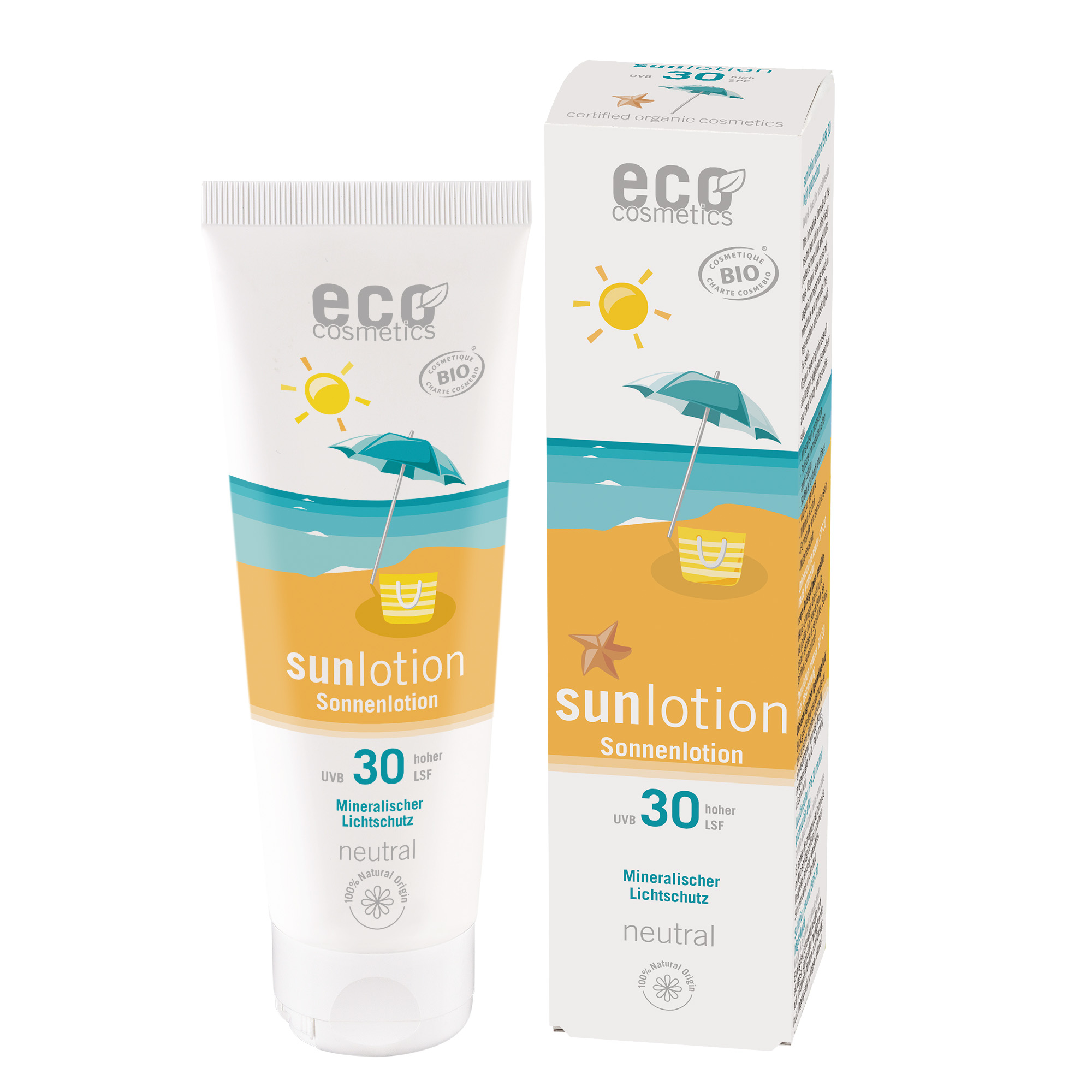 ECO Sonnenlotion neutral, ohne Duft LSF 30 125 ml ECO Sonnenlotion neutral, ohne Duft LSF 30 125 ml
