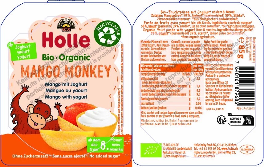 Mango Monkey Mango  mit Joghurt 100g