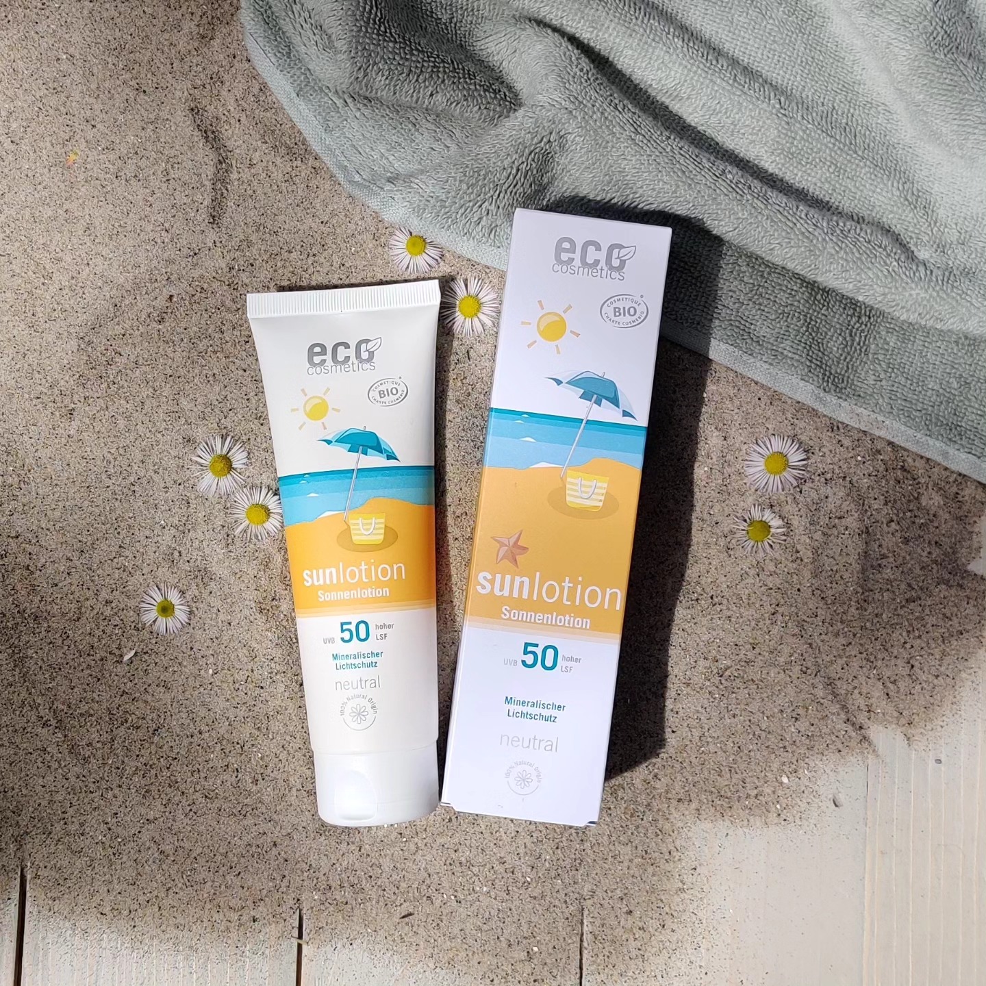 ECO Sonnenlotion neutral,ohne Duft LSF 50 125 ml ECO Sonnenlotion neutral,ohne Duft LSF 50 125 ml