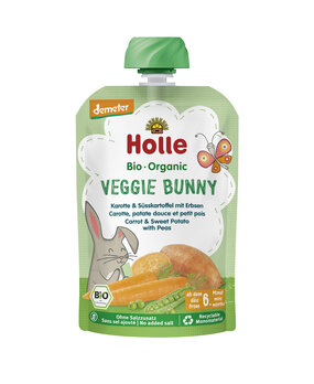 Veggie Bunny - Pouchy Karotte, Süsskartoffel, Erbsen 100g#
